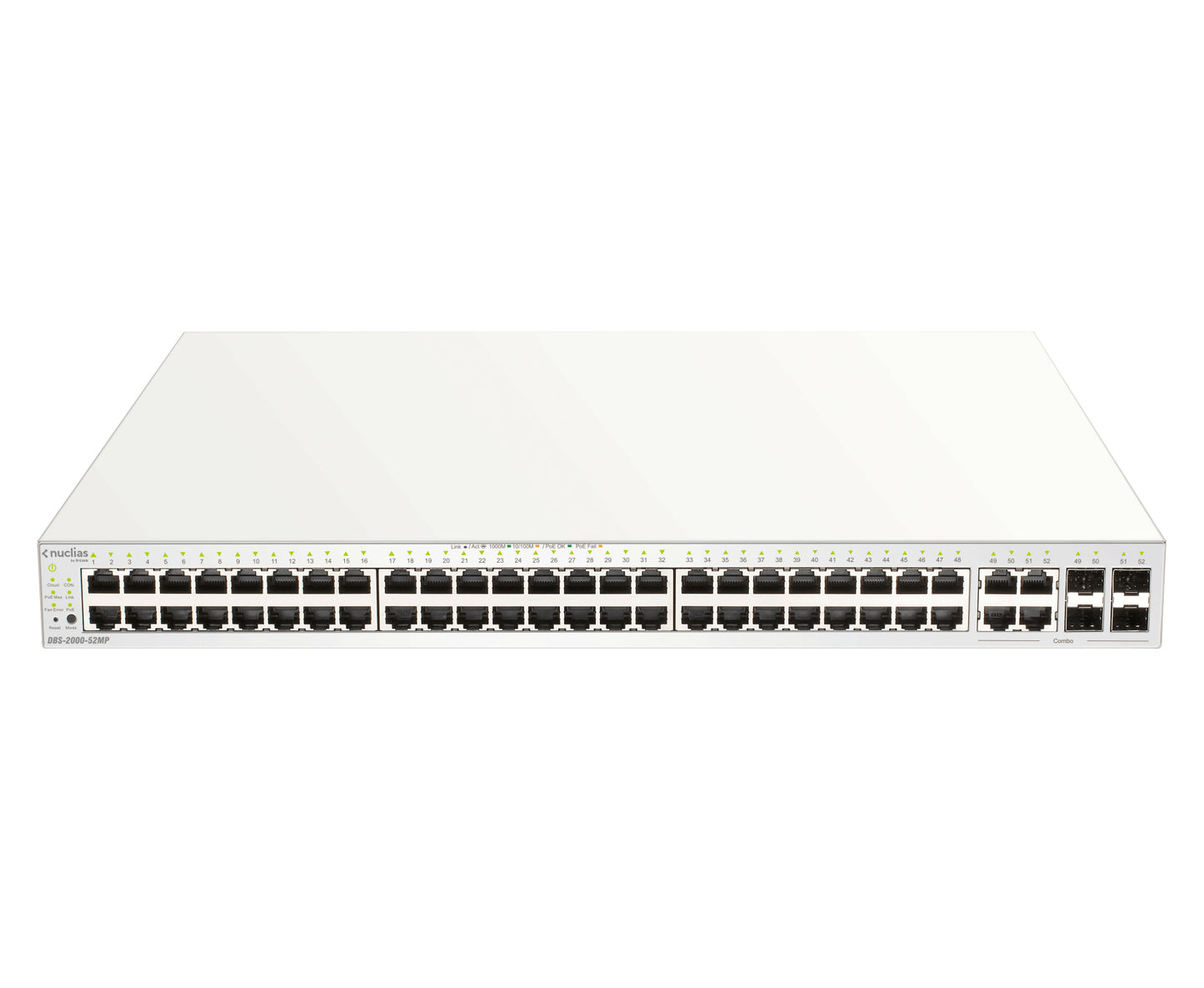 D-Link DBS-2000-52MP network switch Managed L2 Gigabit Ethernet (10/100/1000) Power over Ethernet (PoE) Gray
