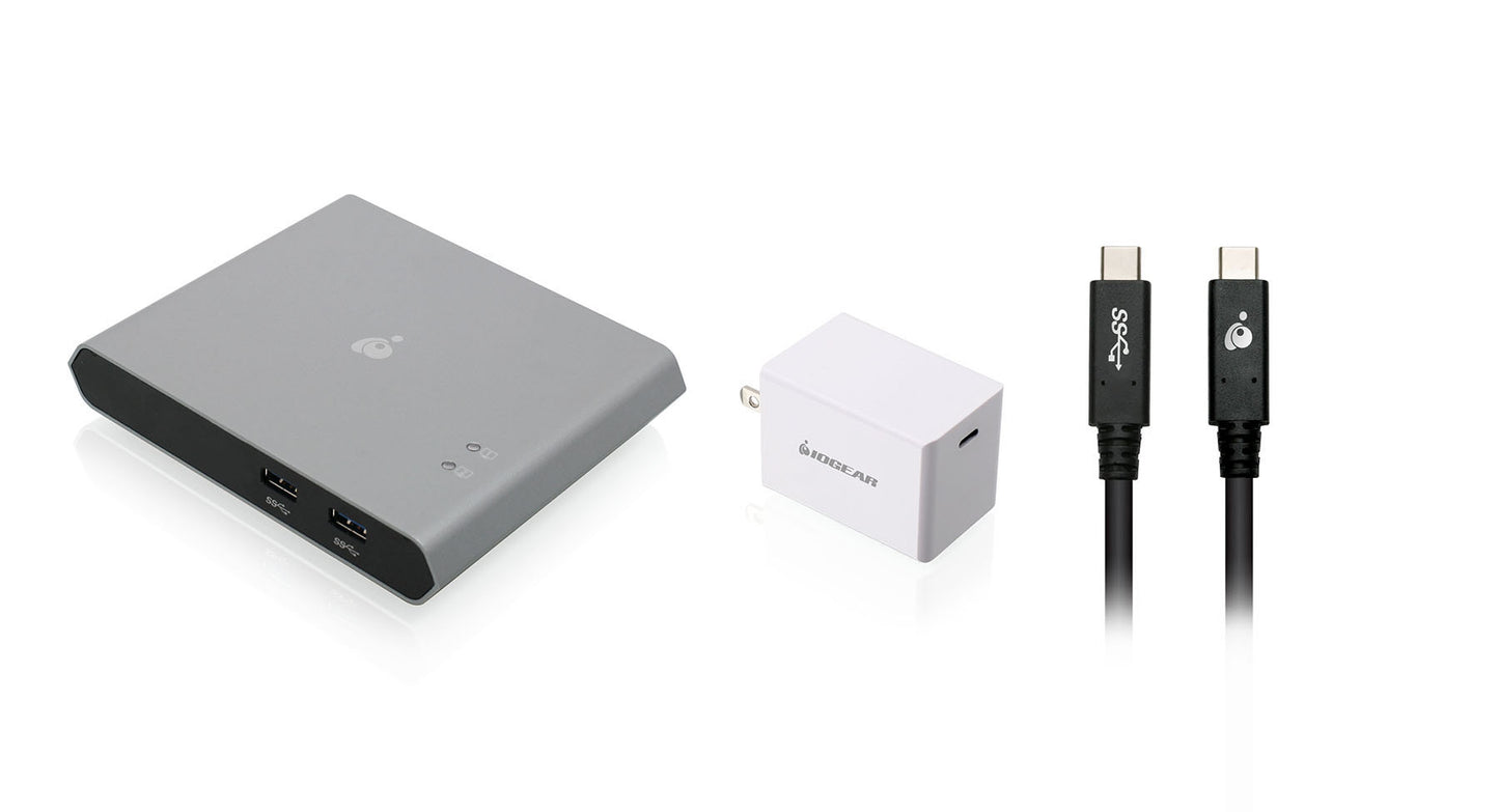 GUD3C04PWRKIT - iogear 2-PORT USB-C KVM W/POWER KIT