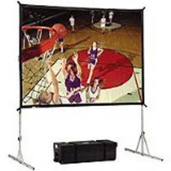 Da-Lite Fast-Fold Deluxe Screen System, 10' x 10' projection screen 162.6" 1:1