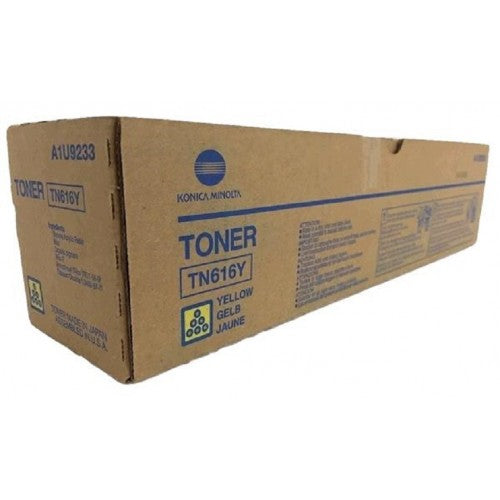 A1U9233 - Konica Minolta TN616Y HIGH YIELD YELLOW TONER CARTRIDGE 41.8K PAGE YIELD
