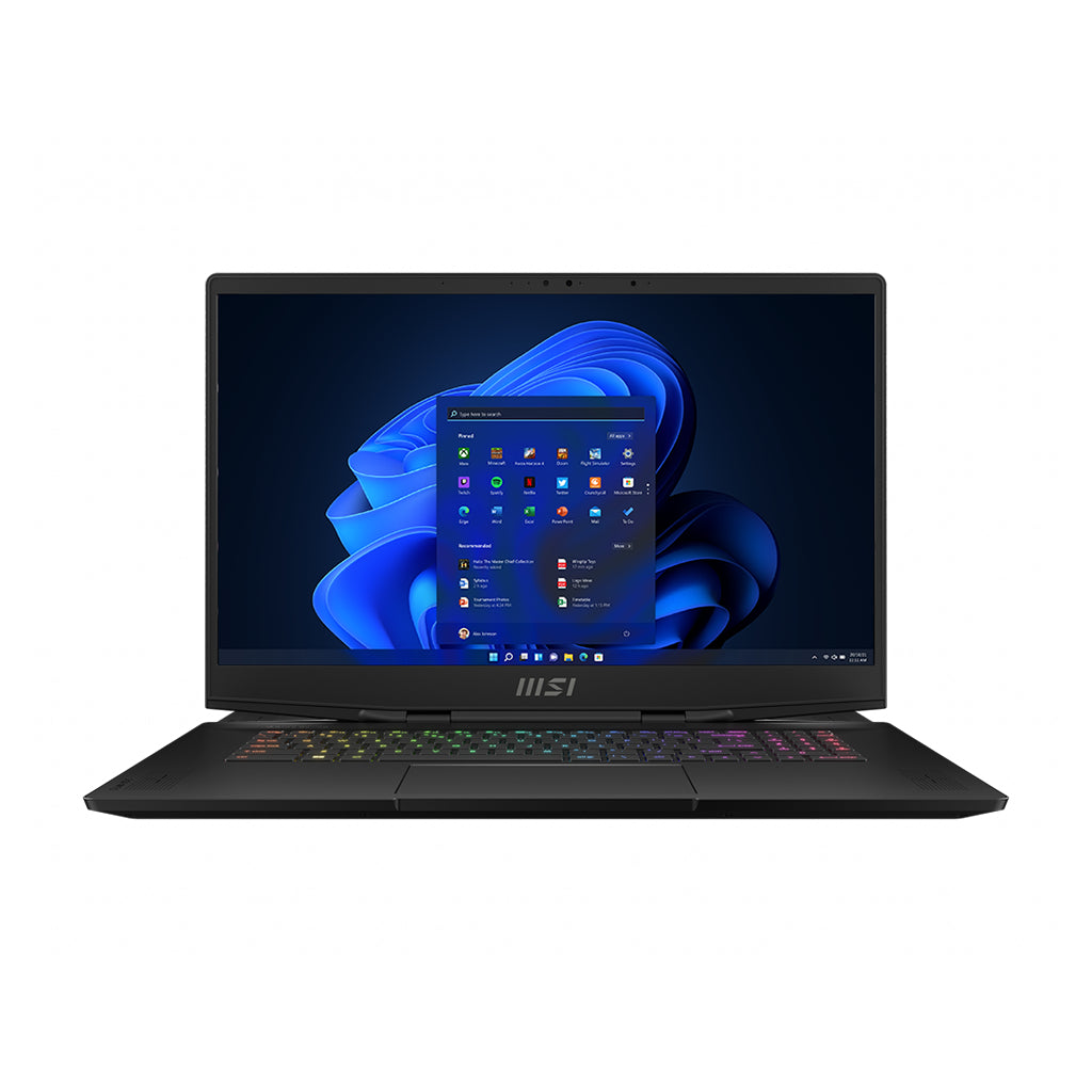 MSI Stealth GS77 12UGS-041 i7-12700H Notebook 17.3" Quad HD Intel® Core™ i7 32 GB DDR5-SDRAM 1000 GB SSD NVIDIA GeForce RTX 3070 Ti Wi-Fi 6E (802.11ax) Windows 11 Pro Black