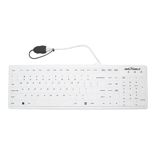 SWK104 - Seal Shield Seal Silk Pro Waterproof Silicone Keyboard