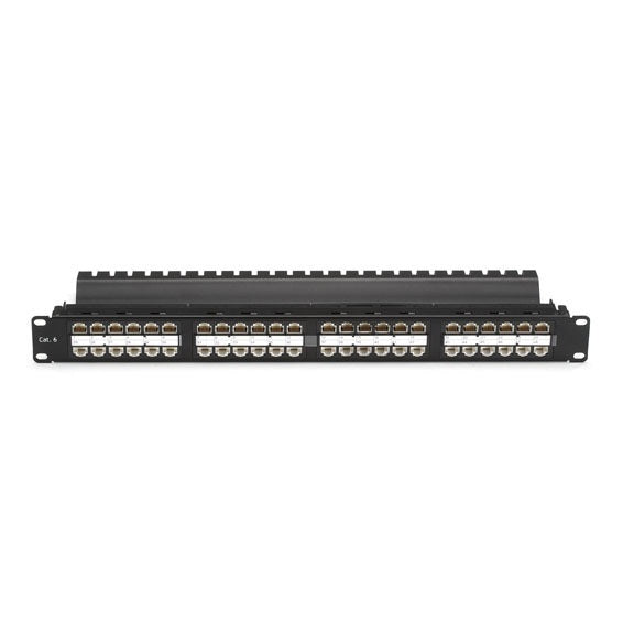 CAT6 FEED-THROUGH PATCH PANEL - 1U, UNSHIELDED, 48-PORT, GSA, TAA