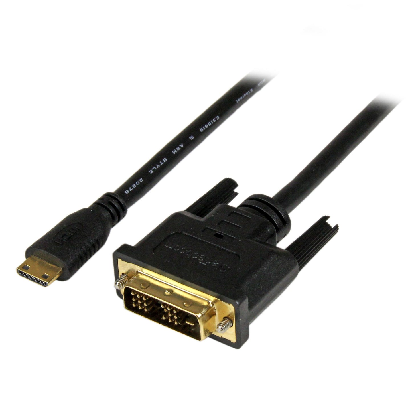 HDCDVIMM2M - StarTech.com 2M/6.6FT MINI HDMI MALE TO DVI-DIGITAL (24-PIN) MALE CABLE; FULL HD 1920X1200P 6