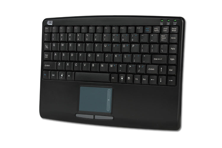 AKB-410UB - Adesso SLIMTOUCH 410 - MINI TOUCHPAD KEYBOARD (BLACK USB)