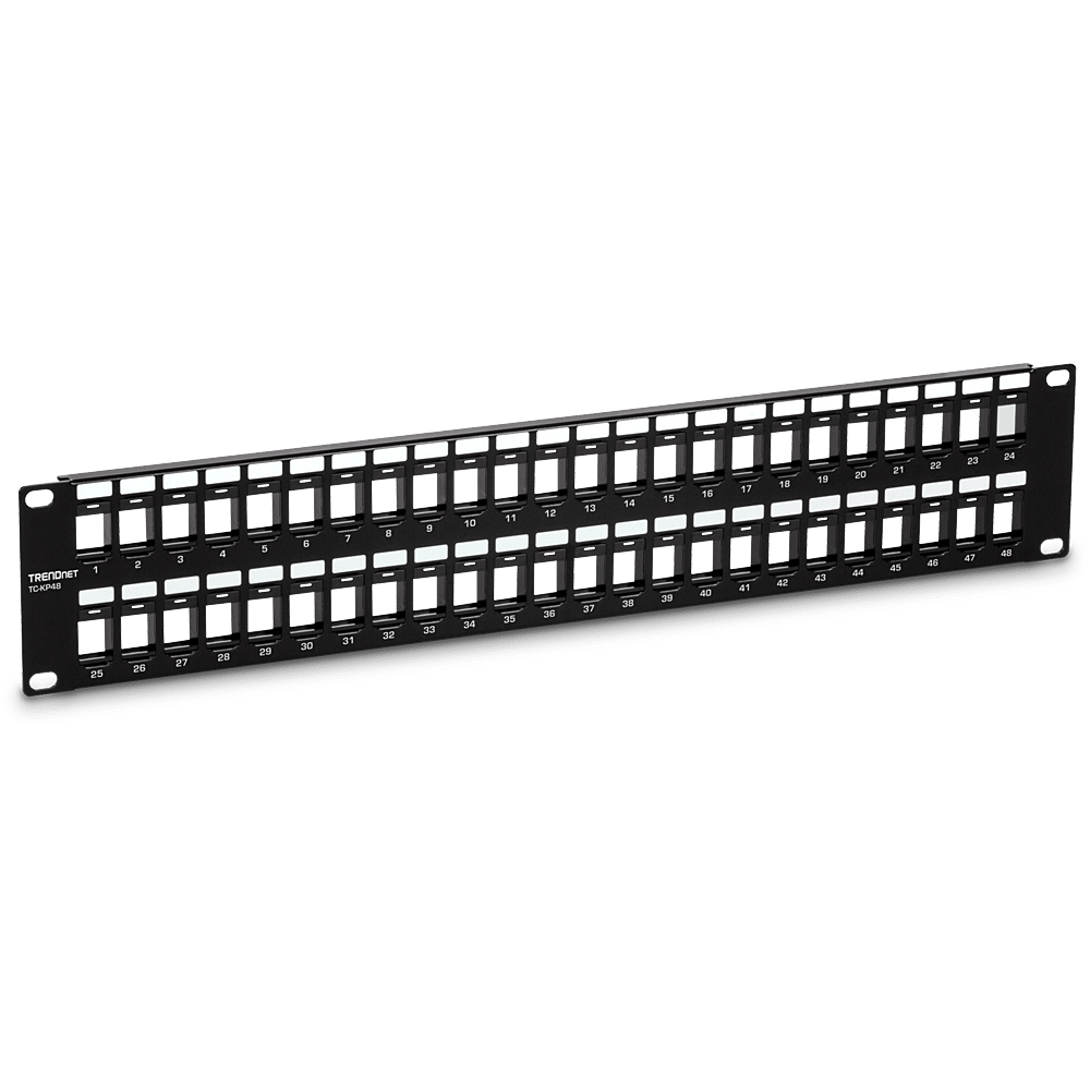 TC-KP48 - TRENDnet 48-Port Blank Keystone 2U HD Patch Panel