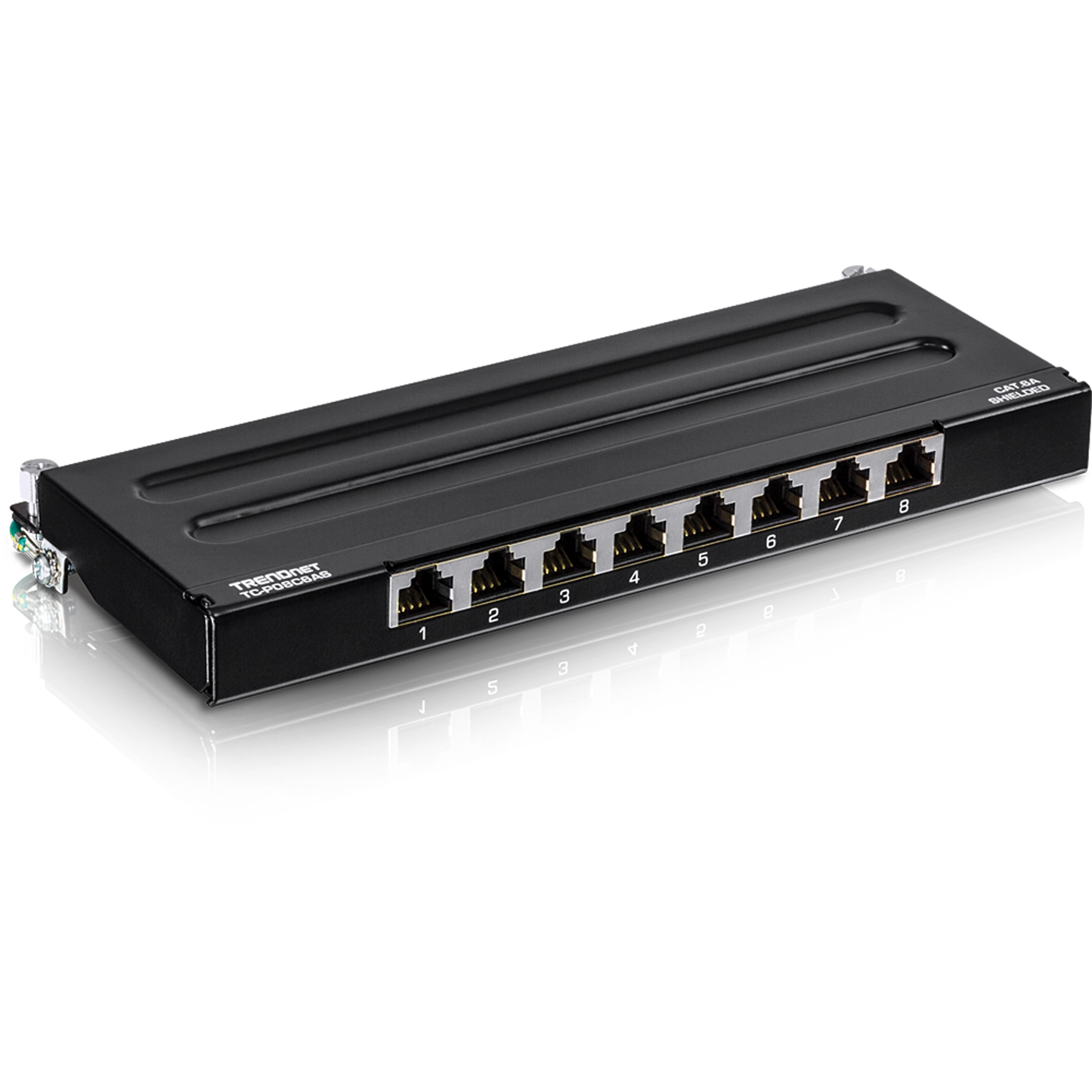 TC-P08C6AS - TRENDnet 8-Port Cat6A Shielded Patch Panel