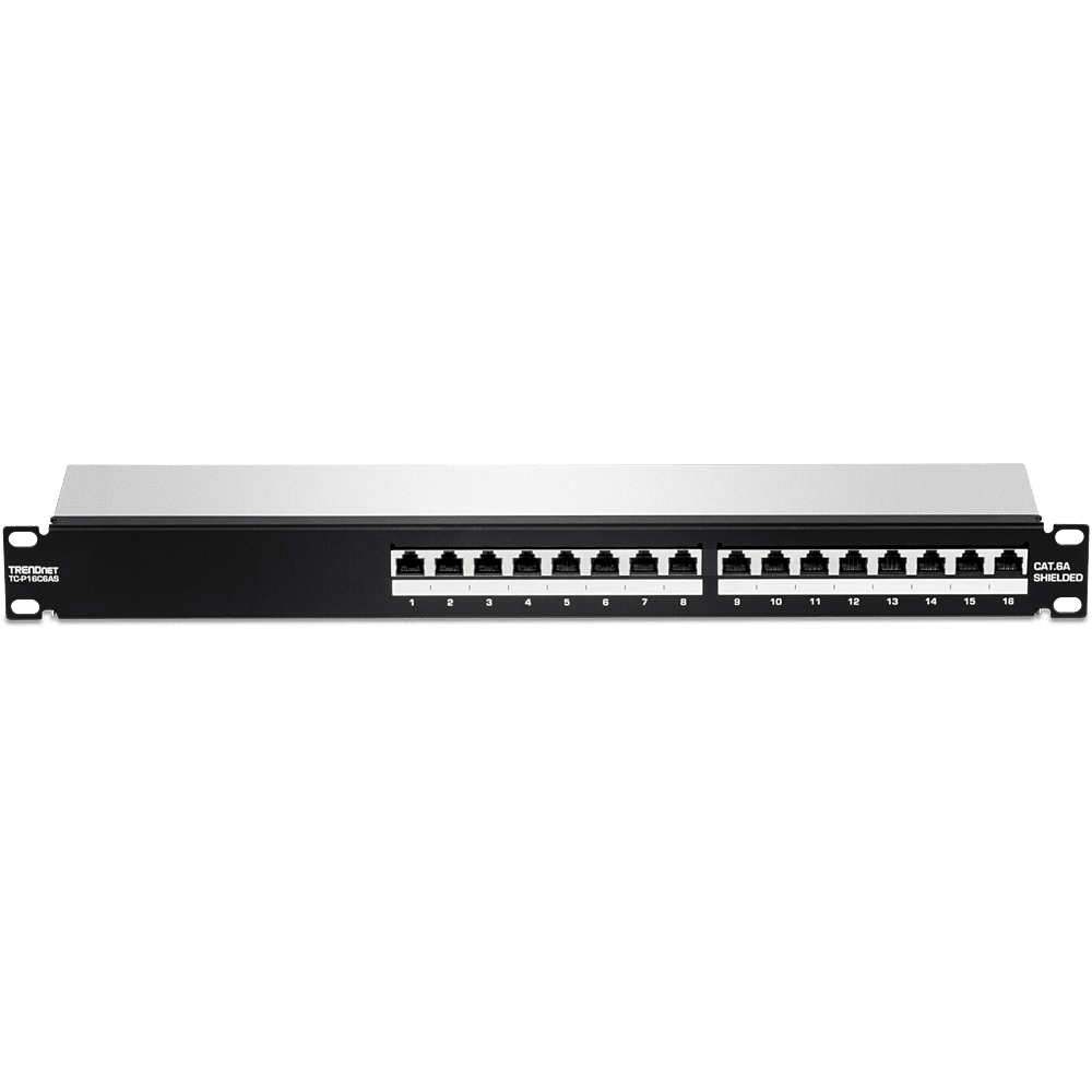 TC-P16C6AS - TRENDnet 16-Port Cat6A Shielded 1U Patch Panel