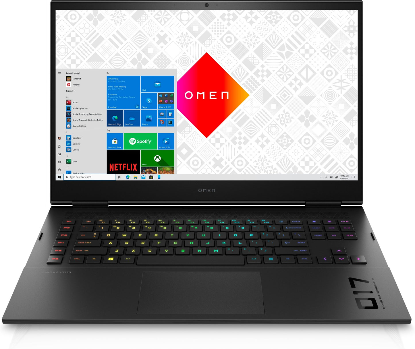 HP OMEN 17-ck0010nr i7-11800H Notebook 17.3" Full HD Intel® Core™ i7 16 GB DDR4-SDRAM 512 GB SSD NVIDIA GeForce RTX 3060 Wi-Fi 6 (802.11ax) Windows 10 Home Black