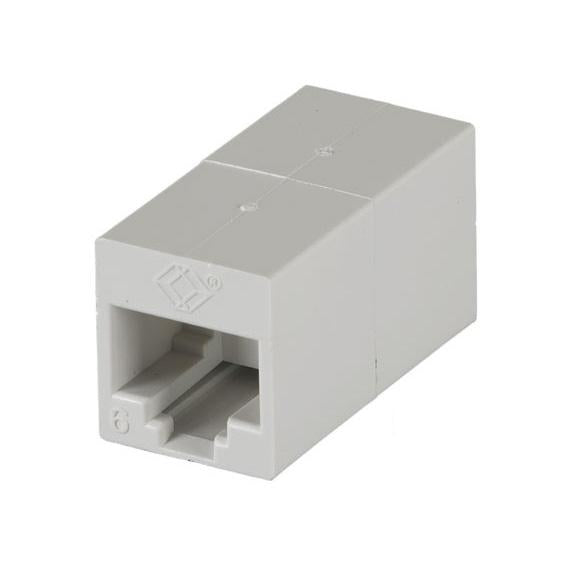 CAT6 UNSHIELDED STRAIGHT-PIN COUPLER - WHITE, 10-PACK, GSA, TAA