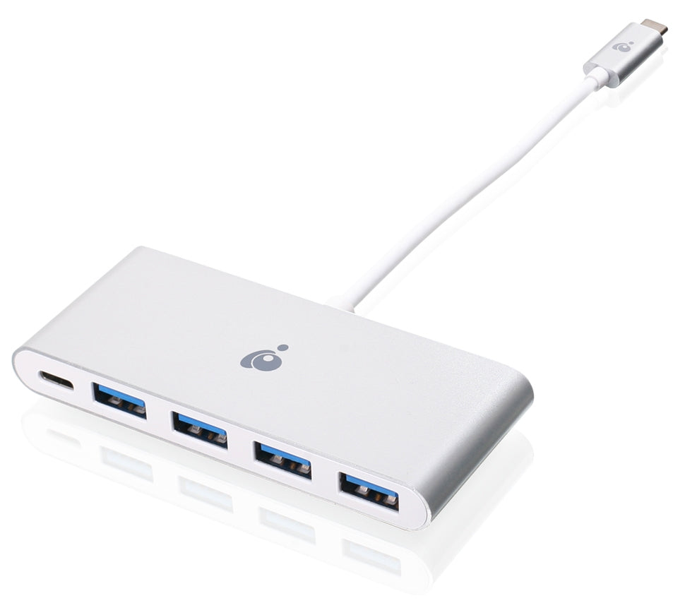 GUH3C4PD - iogear USBC TO 4PORT USBA HUB EXPANDS YOUR LAPTOP USB PORT INTO4 ADDITIONAL USB