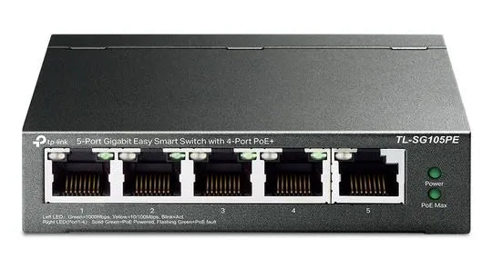 TL-SG1005P - TP-Link 5-PORT DESKTOP SWITCH WITH 4-PORT POE