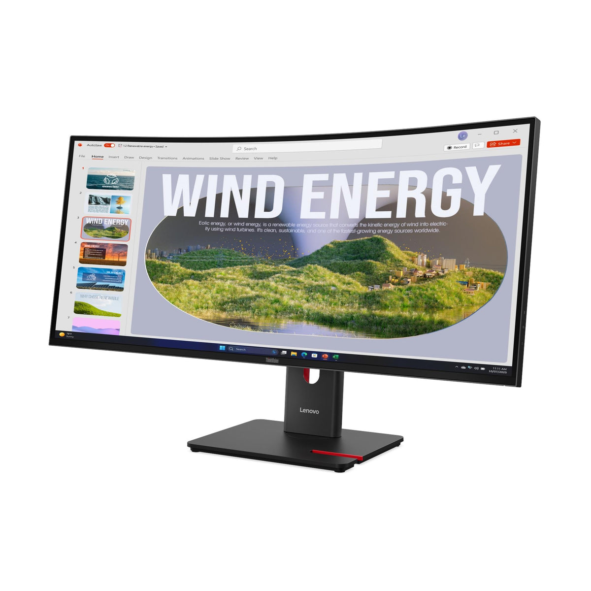 64AEGAT1EU - Lenovo ThinkVision T34 86.4 cm/34'' Flat-Screen Monitor LCD