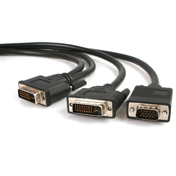 DVIVGAYMM6 - StarTech.com CONNECT A DVI-D AND A VGA MONITOR SIMULTANEOUSLY TO A SINGLE DVI-I VIDEO SOURCE