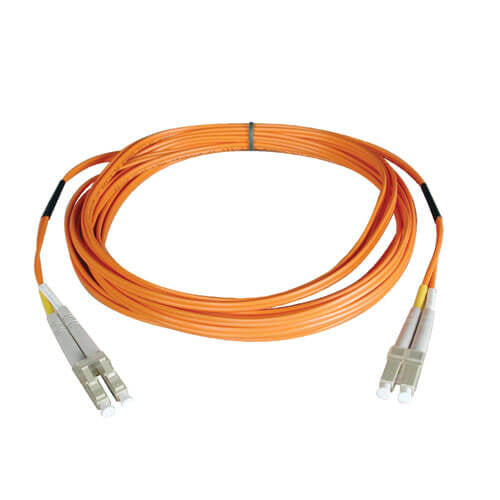 Tripp Lite N320-06M Cavo In Fibra Ottica 6 Metri, Multimodale Duplex LC-LC 62.5/125, OFNR, Colore Grigio/Arancione