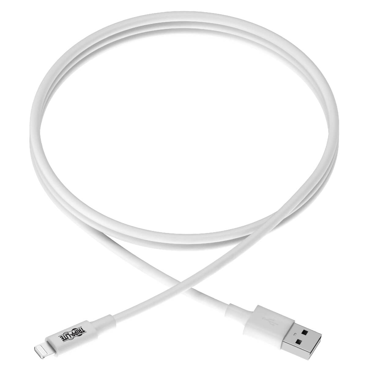 M100-006-WH - Tripp Lite 6FT LIGHTNING USB/SYNC CHARGE CABLE FOR APPLE IPHONE / IPAD WHITE 6 FT