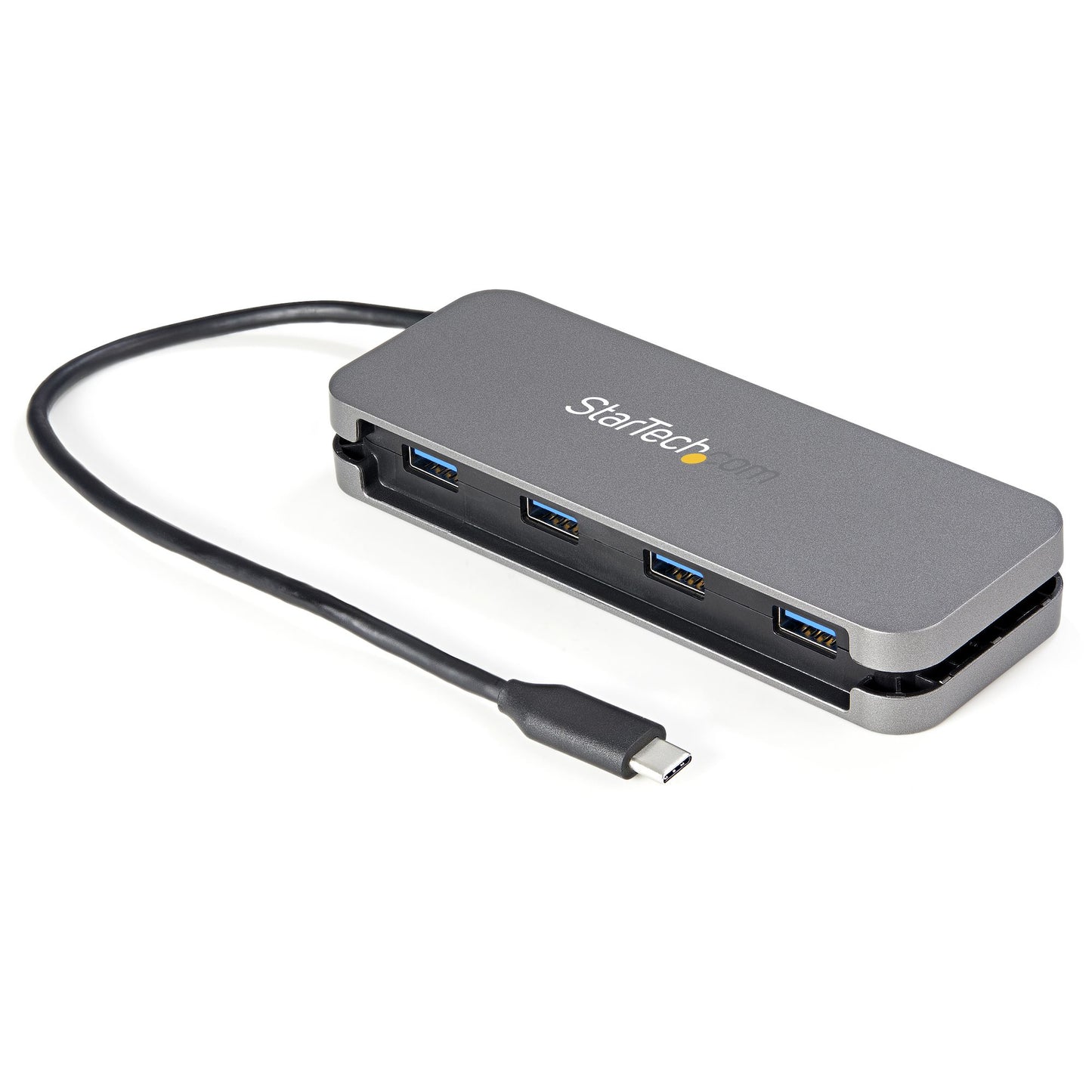 StarTech.com HB30CM4AB interface hub USB 3.2 Gen 1 (3.1 Gen 1) Type-C 5000 Mbit/s Black, Gray