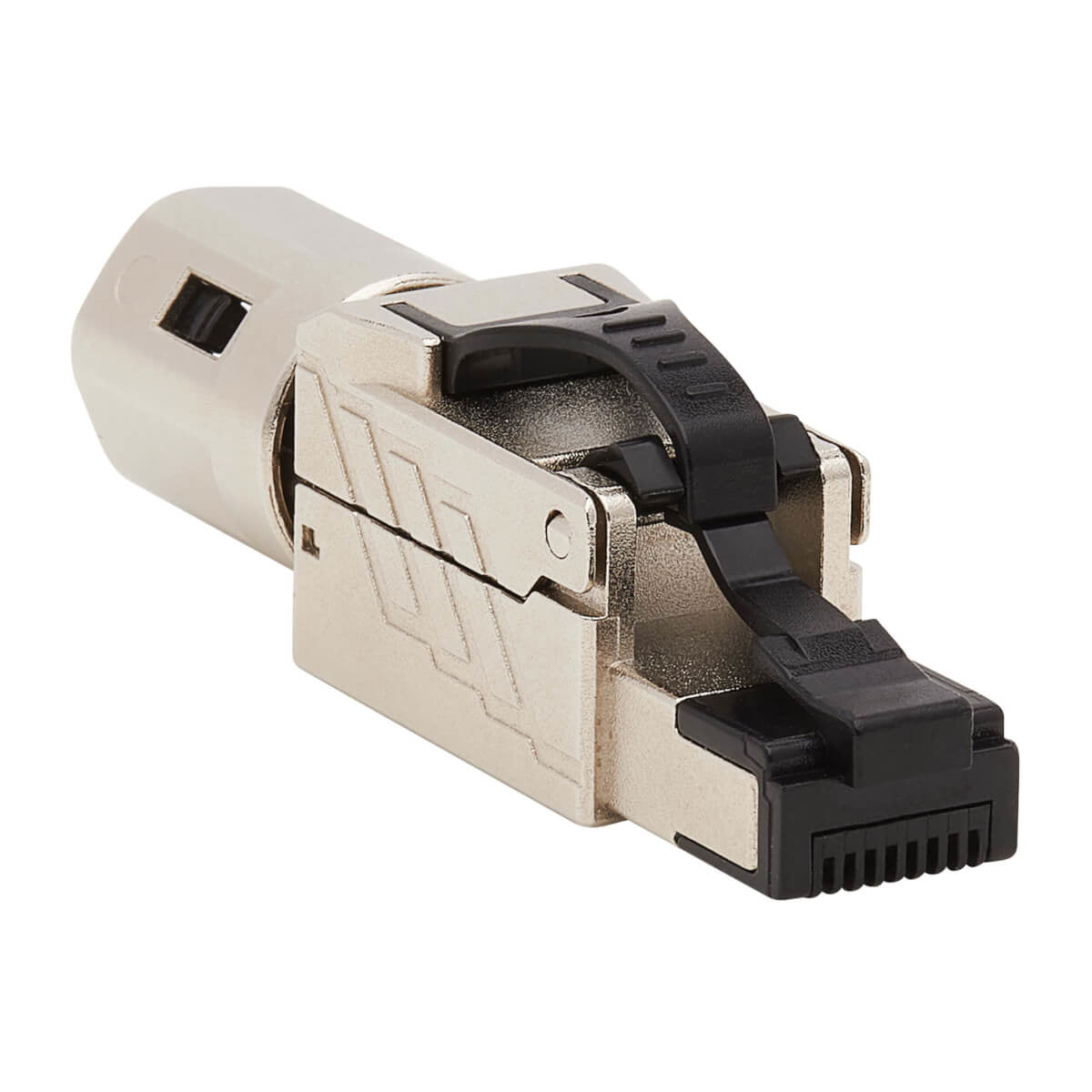 CAT6A RJ45 PLUG - MPTL, SHIELDED, 100W HIGH-POWER POE & POE++, ZINC DIE-CAST, BL