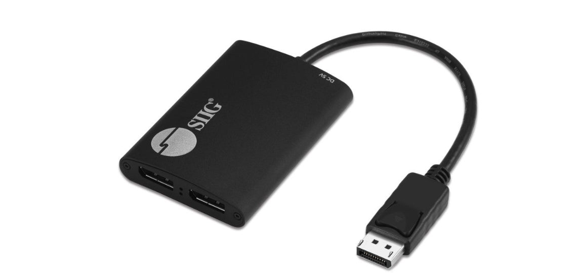 CE-DP0H11-S1 - Siig DP TO DP MST HUB 21.6GBPS DUAL DP FOR 4K30HZ MIRROR/ EXTEND AND PANORAMIC VIDEO
