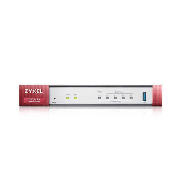 USGFLEX100HP-EU0102F - Zyxel USG FLEX 100HP 3Gbps 7-Port Gigabit PoE+ Firewall