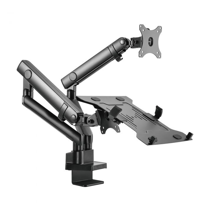 CE-MT2V12-S1 - Siig SPRING ASSISTED FULL-MOTION (TILT SWIVEL ROTATE HEIGHT ADJUSTMENT) DUAL ARM S