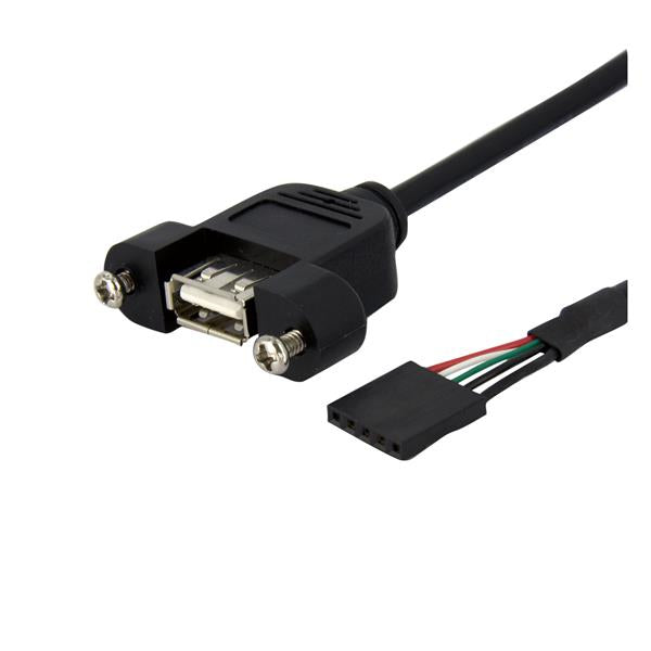 USBPNLAFHD3 - StarTech.com CONNECT A PANEL MOUNT USB-A PORT TO YOUR MOTHERBOARD HEADER - USB HEADER TO USB