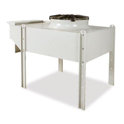 FLUID COOLER - ALLOWS INTEGRAL FAN/MOTOR ASSEMBLY TO BE FACTORY BALANCED.