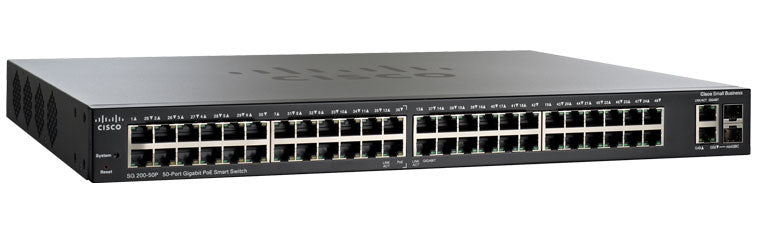 SG200-50FP-NA - Cisco 50-PORT GIGABIT SMART SWITCH, POE, 370W