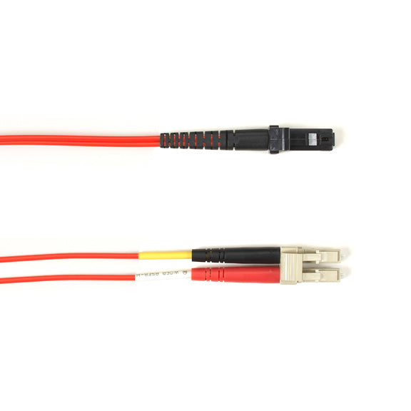 OM1 62.5/125 MULTIMODE FIBER OPTIC PATCH CABLE - LSZH, LC TO MTRJ, RED, 10-M (32