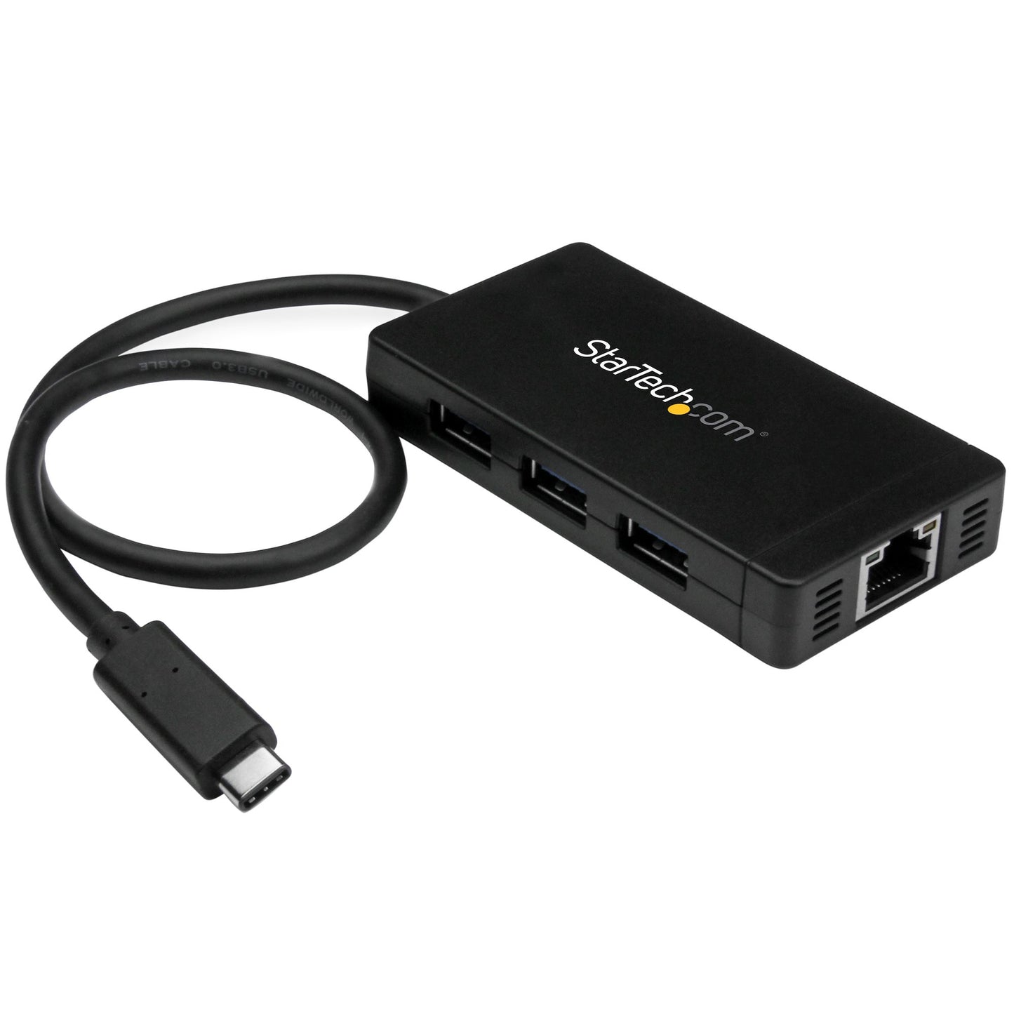 TURN A LAPTOPS USB TYPE-C PORT INTO THREE USB TYPE-A PORTS (5GBPS) & ONE GIGABIT