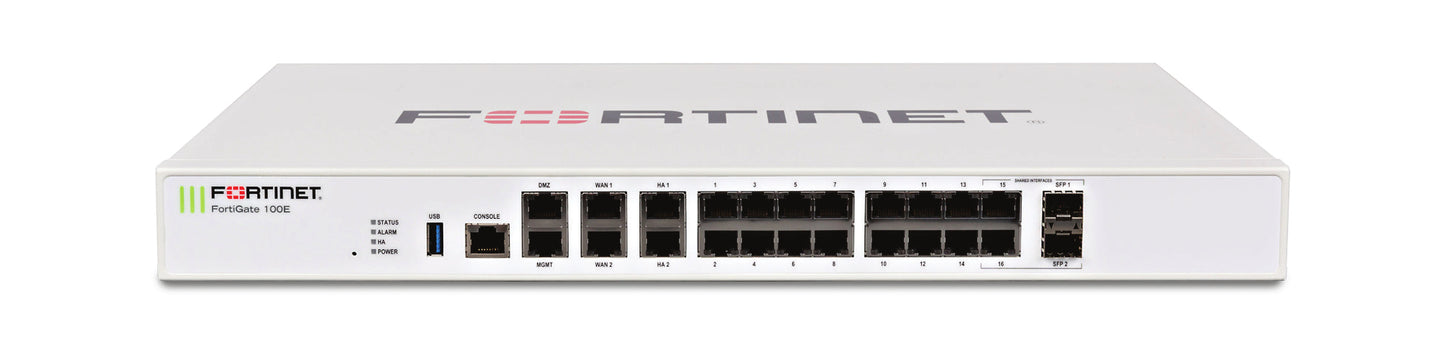 Fortinet FortiGate 100E hardware firewall 7400 Mbit/s 1U