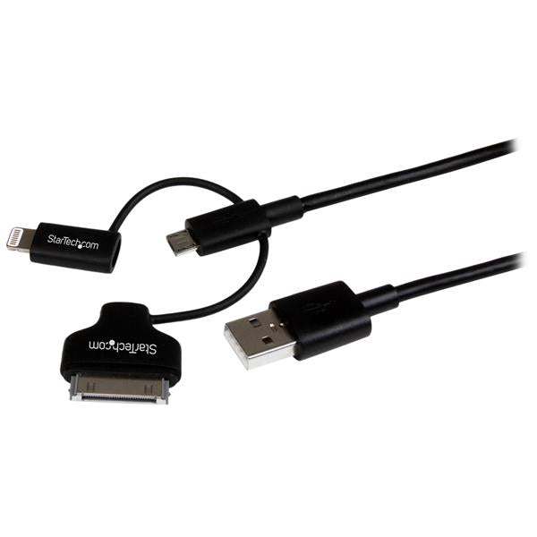 LTADUB1MB - StarTech.com CHARGE OR SYNC A MICRO USB, IPHONE, IPOD OR IPAD DEVICE USING A SINGLE CABLE - C