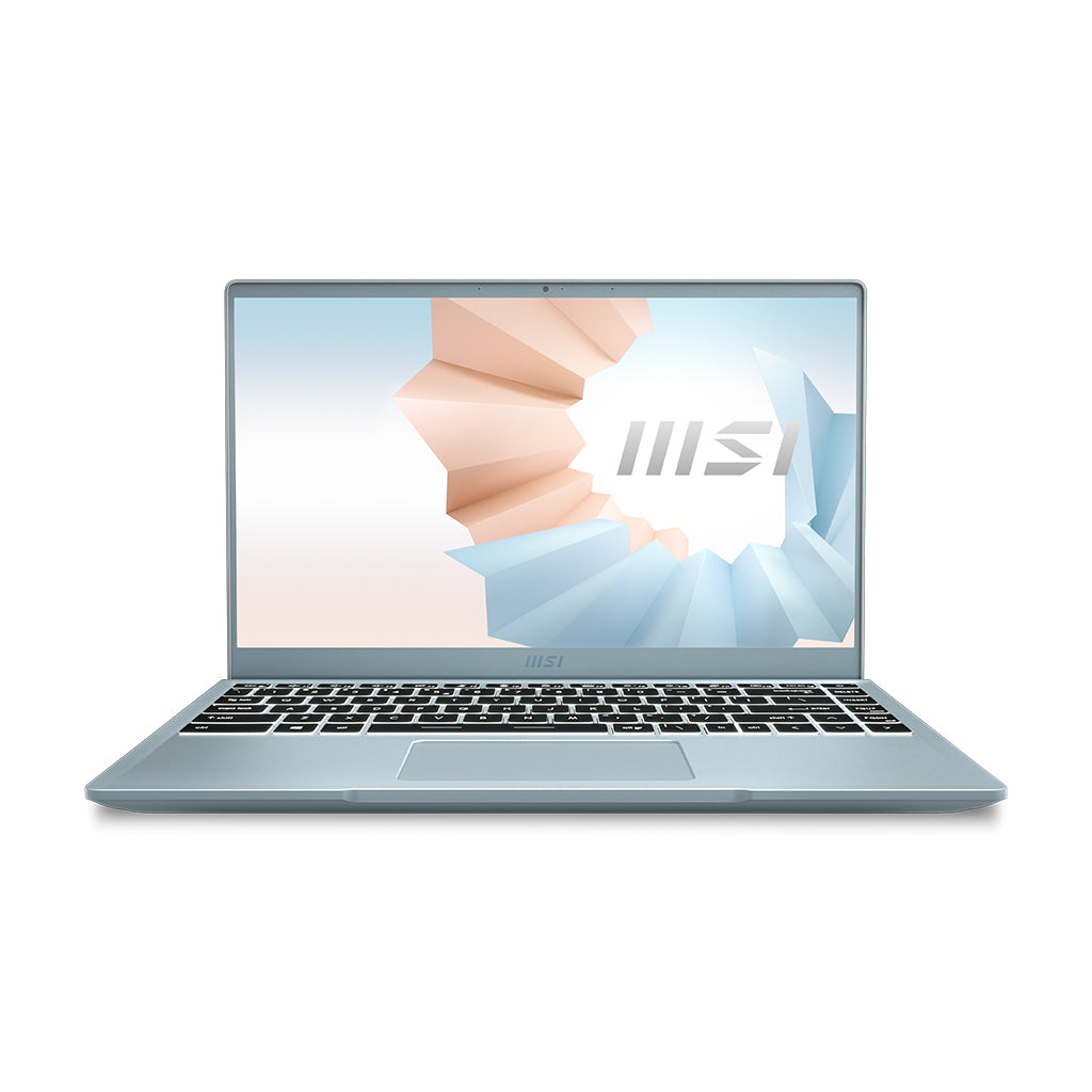 MSI Modern B11SB-651 i7-1195G7 Notebook 14" Full HD Intel® Core™ i7 16 GB DDR4-SDRAM 512 GB SSD NVIDIA GeForce MX450 Wi-Fi 5 (802.11ac) Windows 10 Home Blue