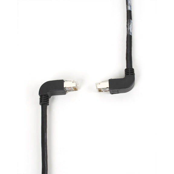 EVNSL217S-0015-90DU - Black Box CAT6 250-MHZ MOLDED ANGLED STRANDED ETHERNET PATCH CABLE - SHIELDED (S/FTP), CM