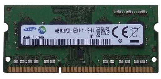 Samsung 4GB DDR3L memory module 1 x 4 GB 1600 MHz