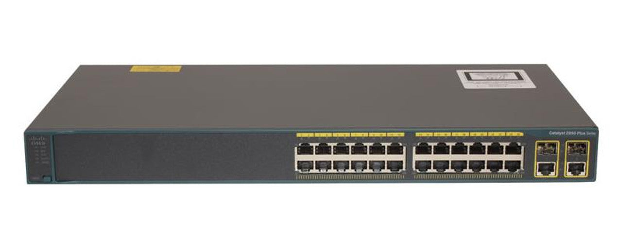 Cisco Catalyst C2960-24TC-L, Refurbished Managed Power over Ethernet (PoE) 1U Black