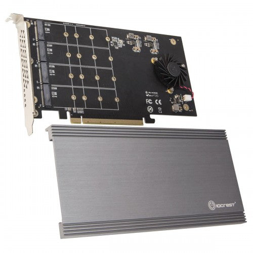 SI-PEX40161 - SYBA QUAD M.2 PCIE 3.0 X4 PCIE X16 RISER CARD