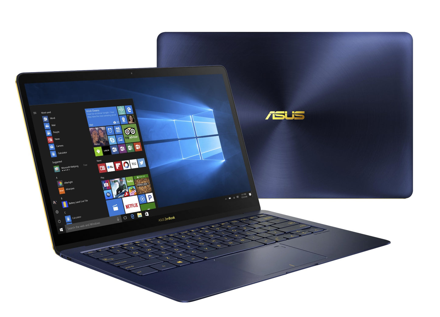 ASUS ZenBook 3 Deluxe UX490UA-IH74-BL notebook 14" Full HD Intel® Core™ i7 16 GB LPDDR3-SDRAM 512 GB SSD Wi-Fi 5 (802.11ac) Windows 10 Pro Blue