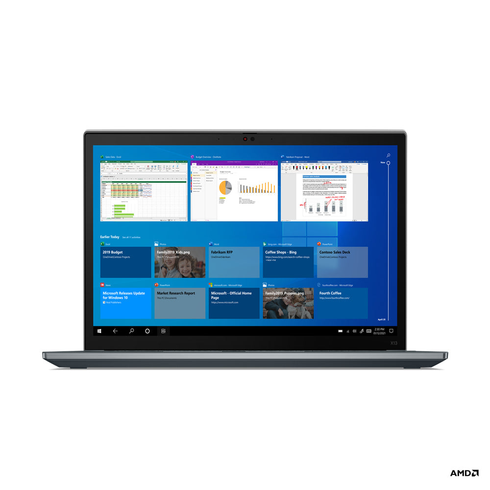 Lenovo ThinkPad X13 5650U Notebook 13.3" WUXGA AMD Ryzenâ„¢ 5 PRO 8 GB LPDDR4x-SDRAM 256 GB SSD Wi-Fi 6 (802.11ax) Windows 10 Pro Gray