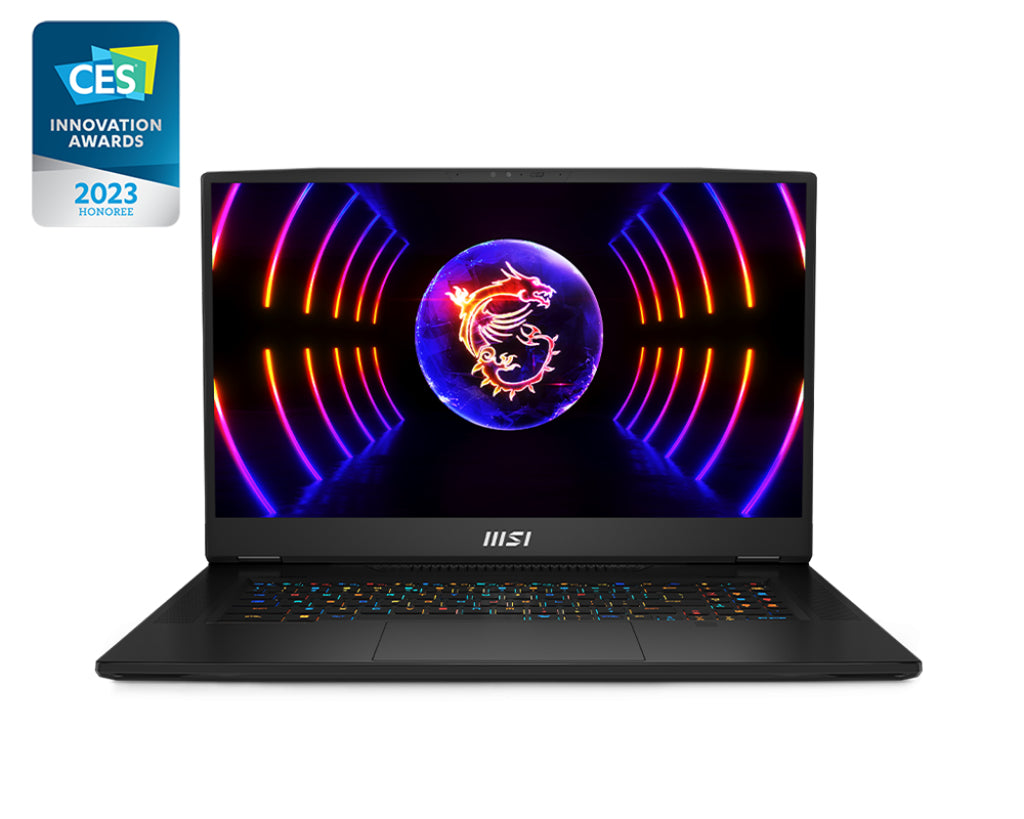 MSI Gaming GT77HX 13VI-042US Titan i9-13980HX Notebook 17.3" 4K Ultra HD Intel® Core™ i9 128 GB DDR5-SDRAM 4000 GB SSD NVIDIA GeForce RTX 4090 Wi-Fi 6E (802.11ax) Windows 11 Pro Black