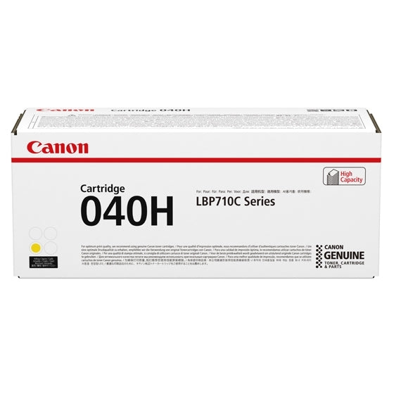 0455C001 - Canon CRG040 H Y. HI CAPACITY CARTRIDGE; 10,000 SHEETS ISO/IEC