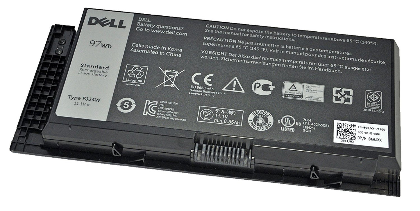 DELL 4HJXX notebook spare part Battery