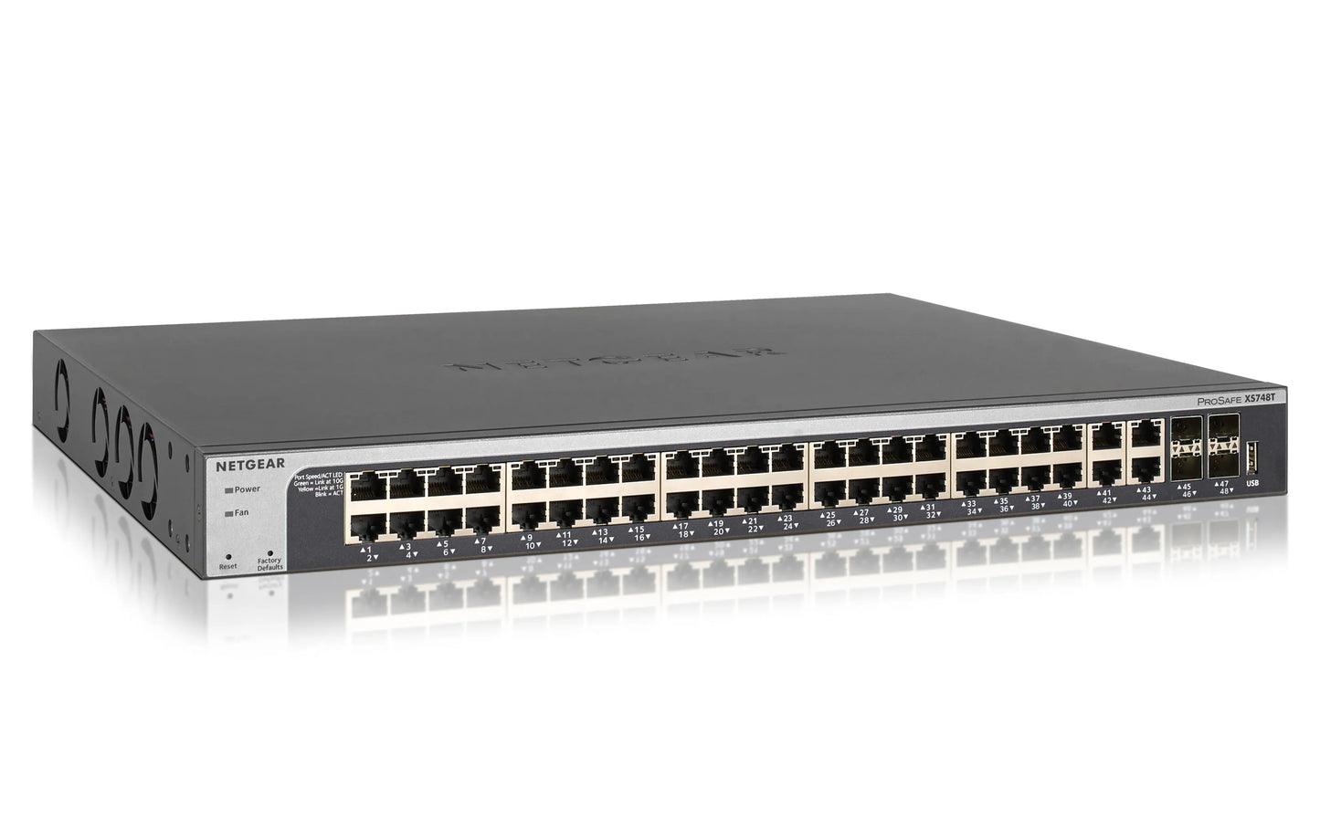 XS748T-100NES - Netgear PROSAFE 48-PORT 10-GIGABIT ETHERNET SMART MANAGED SWITCH