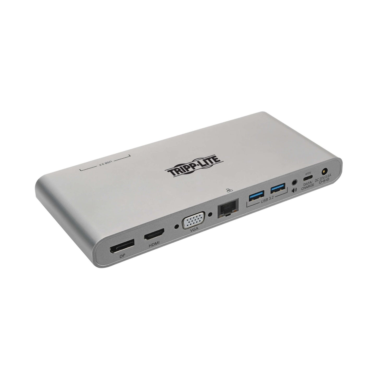 Tripp Lite U442-DOCK4-INT notebook dock/port replicator Wired USB 3.2 Gen 2 (3.1 Gen 2) Type-C Gray