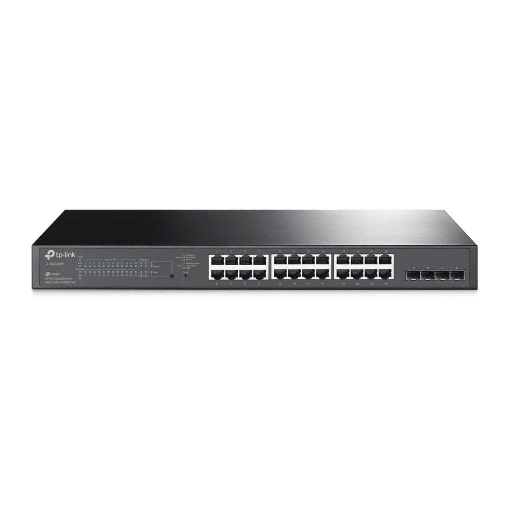 TP-Link TL-SG2428P network switch Managed L2/L2+ Gigabit Ethernet (10/100/1000) Power over Ethernet (PoE) 1U Black