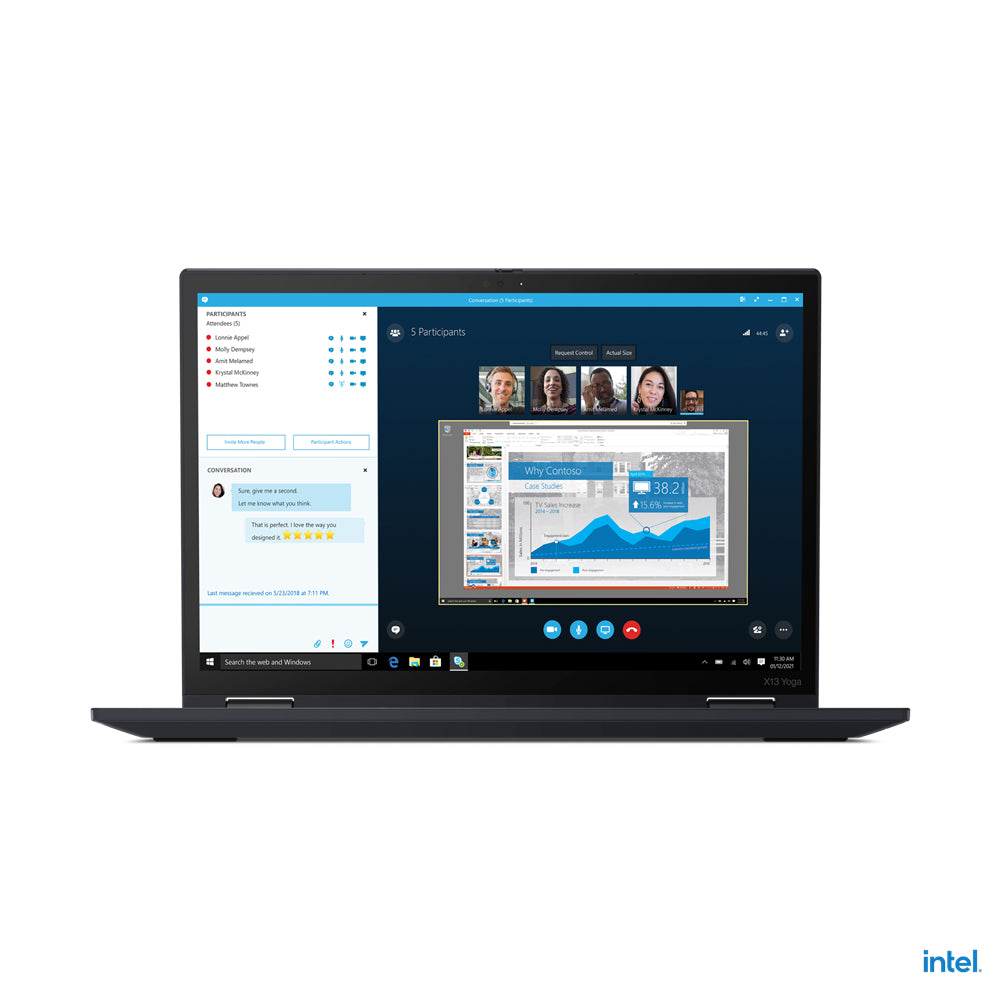 Lenovo ThinkPad X13 Yoga i7-1165G7 Hybrid (2-in-1) 13.3" Touchscreen WUXGA Intel® Core™ i7 16 GB LPDDR4x-SDRAM 512 GB SSD Wi-Fi 6 (802.11ax) Windows 11 Pro Black