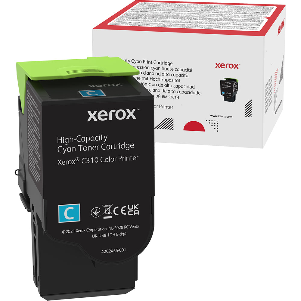 006R04365 - Xerox GENUINE XEROX CYAN HIGH CAPACTIY TONER CARTRIDGE, XEROX C310 COLOR PRINTER, (US