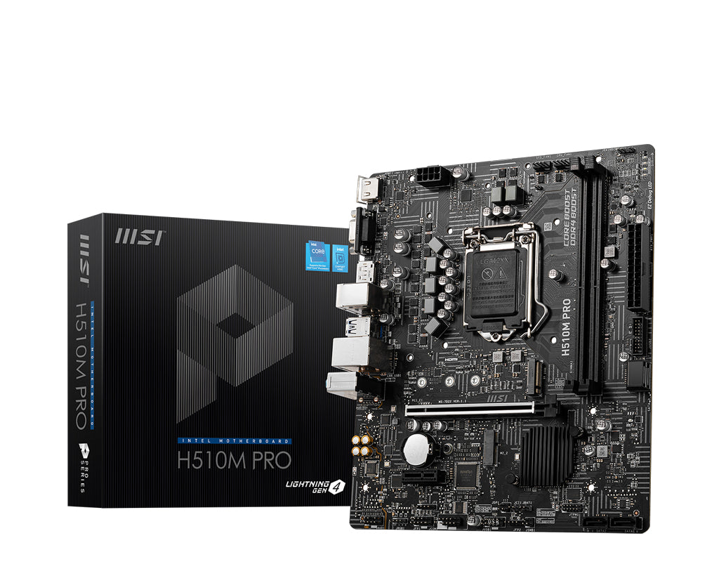 MSI H510M PRO motherboard Intel H510 LGA 1200 micro ATX