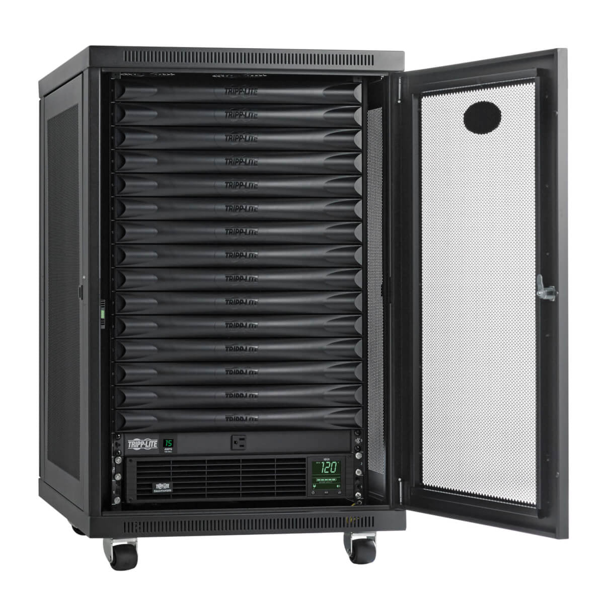 EDGEREADY MICRO DATA CENTER-15U, 1.5 KVA UPS, NETWORK MANAGEMENT AND PDU, 120V A