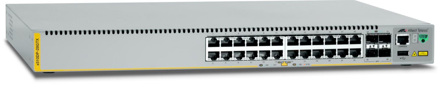 24 PORT 10/100/1000T GIGABIT STACKABLE GIGABIT TOR SWITCH W/ 4 SFP+ DUAL HOT-SWA